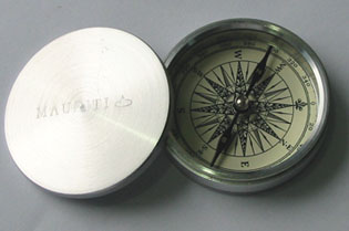 metal compass